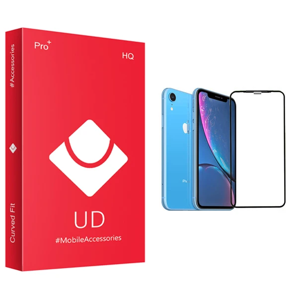 محافظ صفحه نمایش 5D یو دی مدل +PRO مناسب برای گوشی موبایل اپل iPhone XR