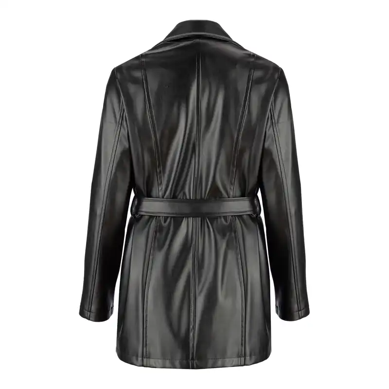 کت چرم زنانه السانا مدل لیدا کد 154001