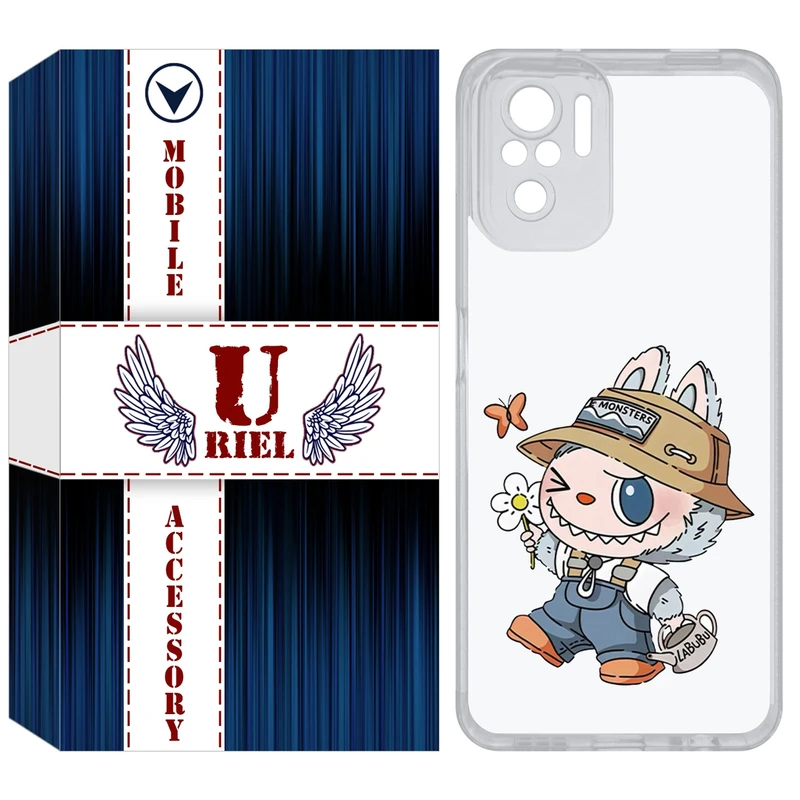 کاور یوریل مدل Clear کد 111 طرح لبوبو Labubu مناسب برای گوشی موبایل شیائومی Redmi Note 10 4G / Note 10S / Poco M5s