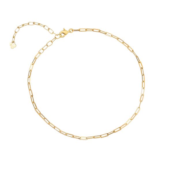 پابند طلا 18 عیار زنانه ماوی گالری مدل زنجیری مستطیل