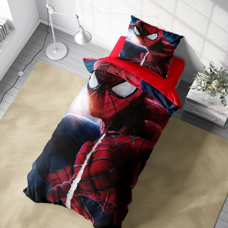 سرویس خواب 1 نفر 4 تکه مدل مرد عنکبوتی کد 128