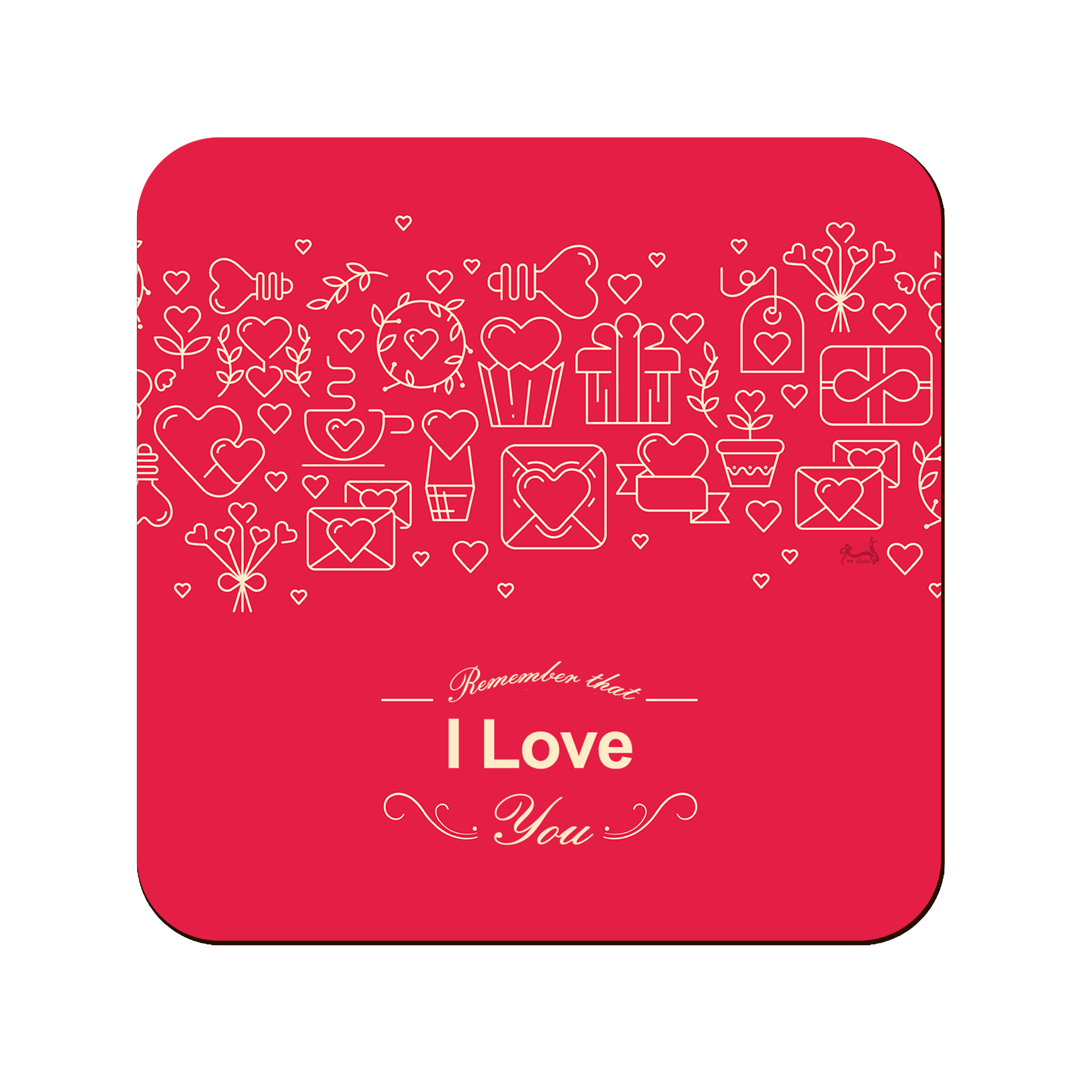 زیر لیوانی لوکسینو مدل Love کد 76 زیر لیوانی لوکسینو مدل Love کد 76