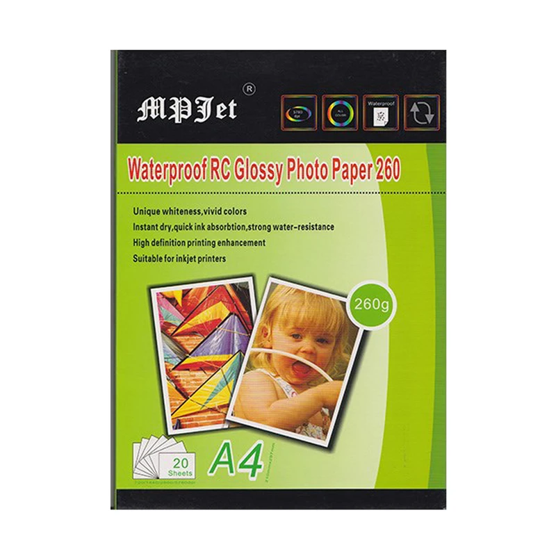 کاغذ عکس گلاسه Mpjet مدل 260