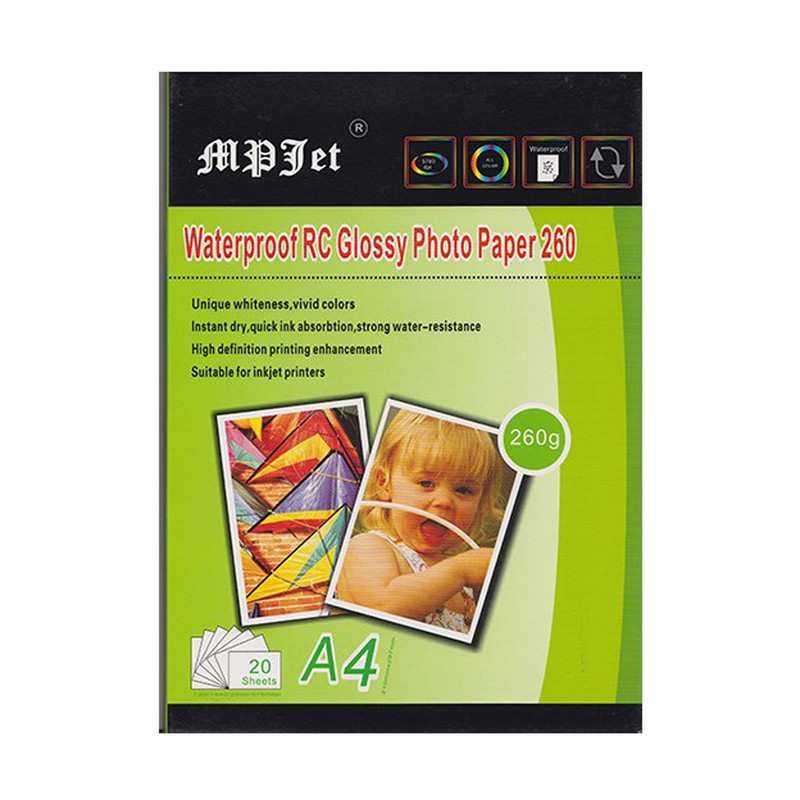 کاغذ عکس گلاسه Mpjet مدل 260