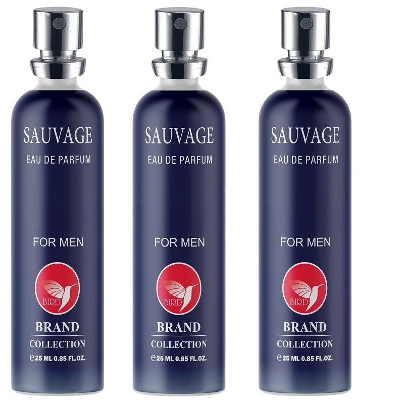 عطر جیبی مردانه برد برند کالکشن مدل ساواج حجم 25 میلی لیتر مجموعه 3 عددی