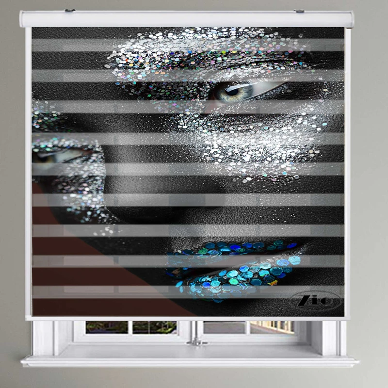 پرده زبرا زیو کد W4037 سایز 150X150 سانتی متر