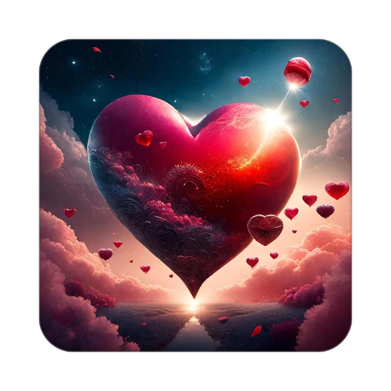 زیر لیوانی کاکتی مدل عاشقانه کد mp12402