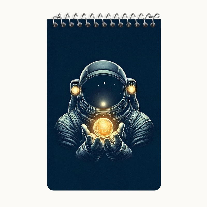 دفتر یادداشت 50 برگ خندالو طرح فضانورد کد F9285