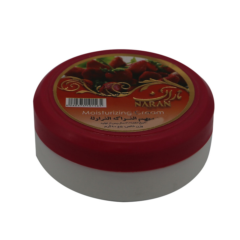 کرم مرطوب ناران مدل توت فرنگی وزن 90 گرم