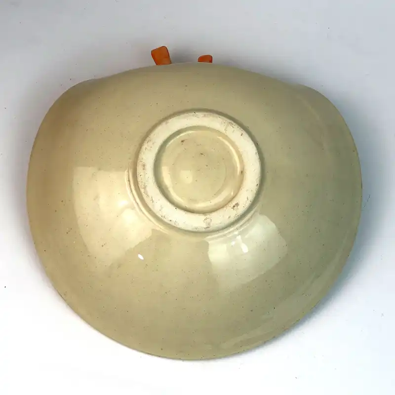 شیرینی خوری سفالی مدل گنجشک دار