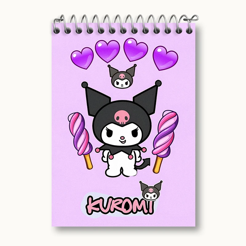 دفتر یادداشت 50 برگ خندالو طرح کرومی (Kuromi) کد N4213