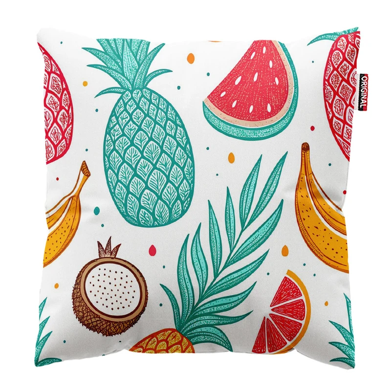 کوسن پاد آفرین طرح میوه ای کد 5244 سایز 30*30 سانتی متر