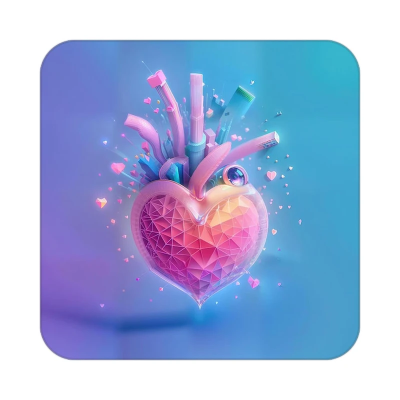 زیر لیوانی کاکتی مدل عاشقانه کد mp11295