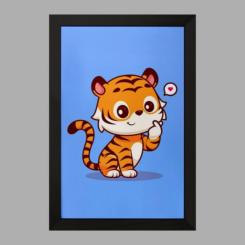 تابلو خندالو مدل حیوانات بامزه ببر کد 29722