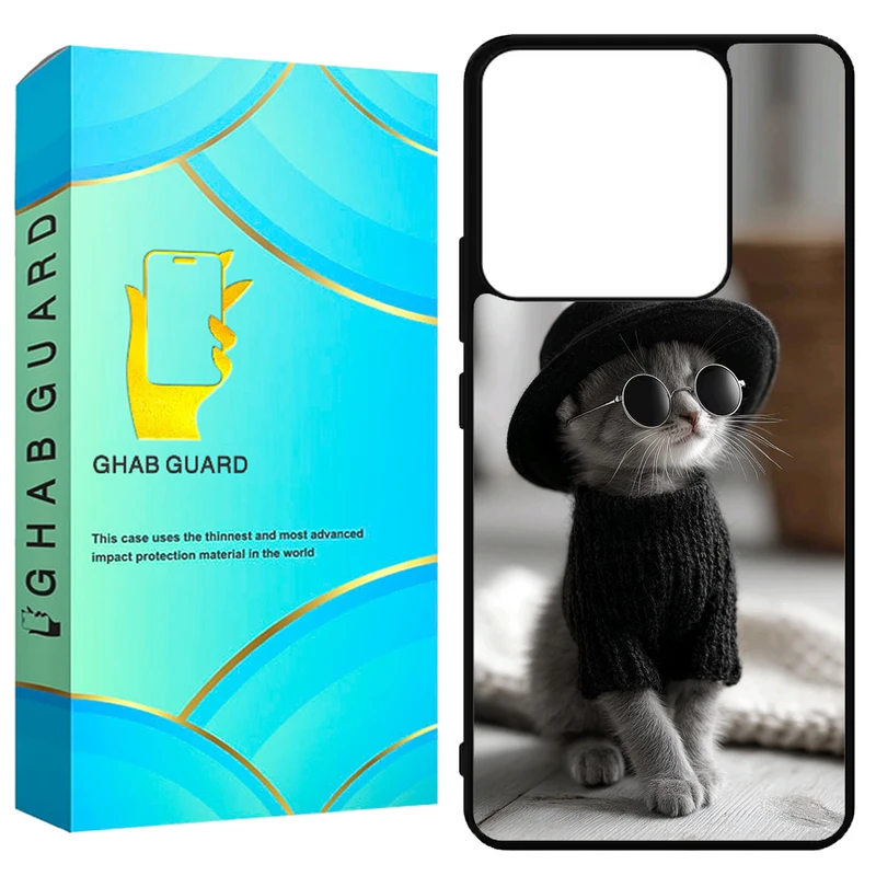 کاور قاب گارد طرح گربه مدل GN144 مناسب برای گوشی موبایل شیائومی Redmi Note 14 4G