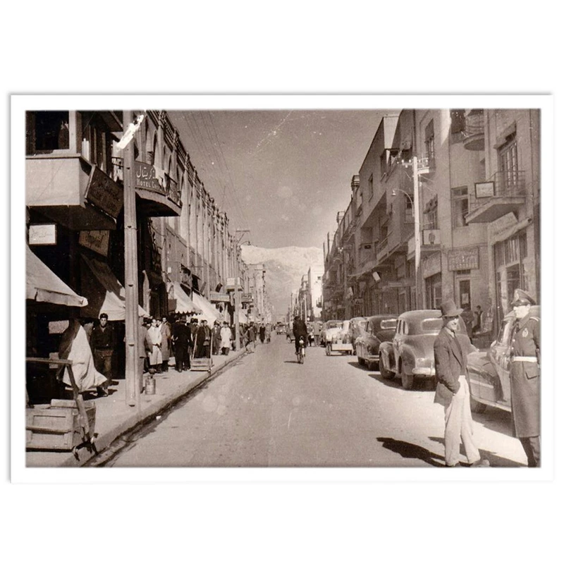 تابلو بکلیت طرح تاریخی تهران قدیم مدل W-14428