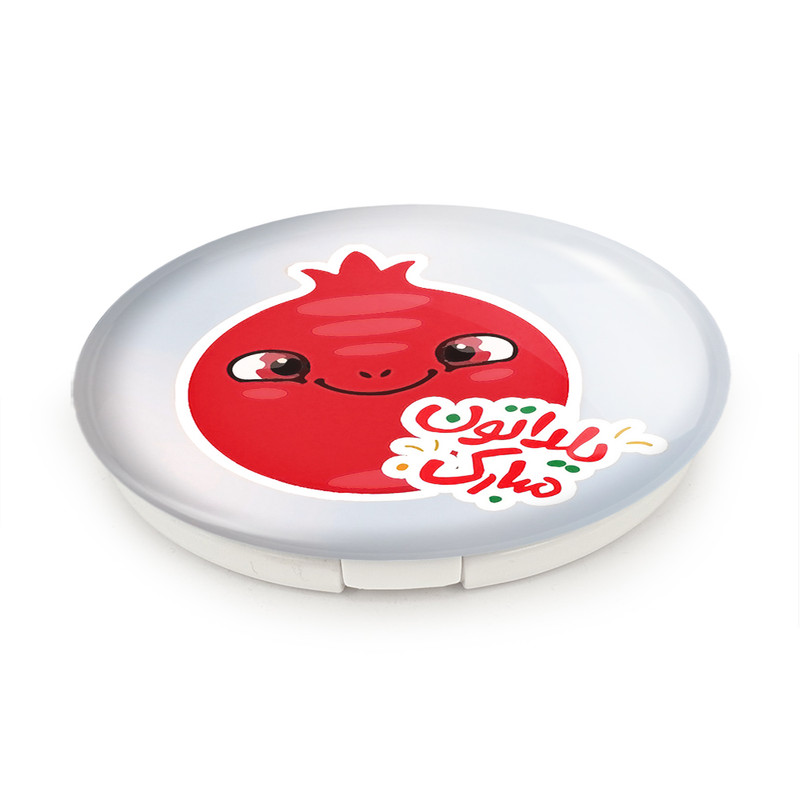 آینه جیبی خندالو طرح شب یلدا مدل تاشو کد 20396