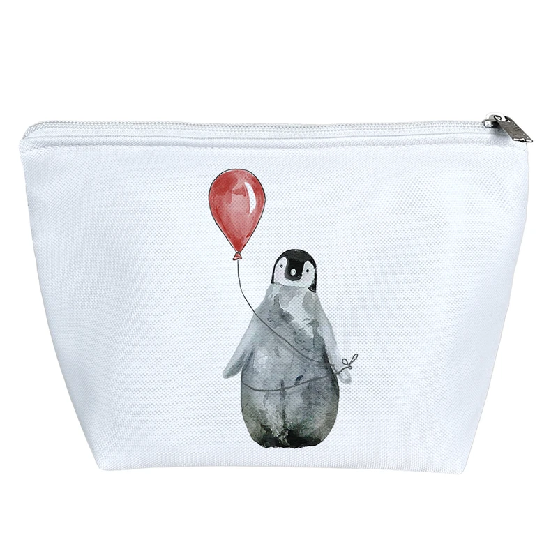 کیف لوازم آرایش دخترانه خندالو مدل پنگوئن و بادکنک کد 3605