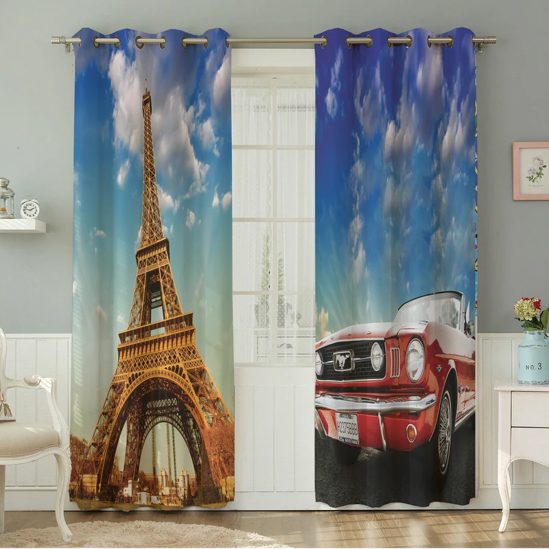 پرده نیروانا طرح چهره مدل هازان کد 8727 سایز 140×280 سانتی متر