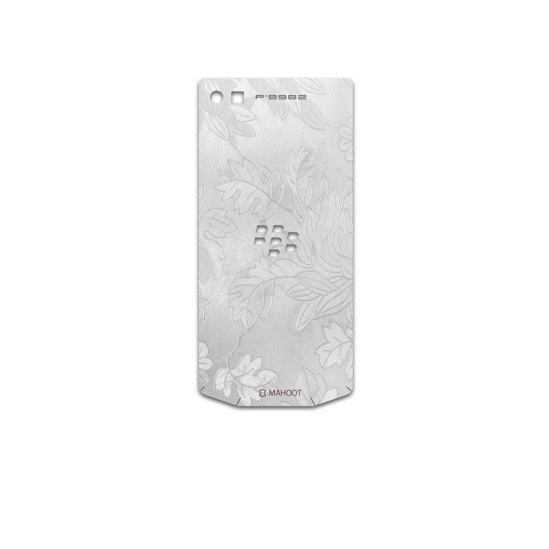 برچسب پوششی ماهوت مدل Silver-Wildflower مناسب برای گوشی موبایل بلک بری Porsche Design P9982