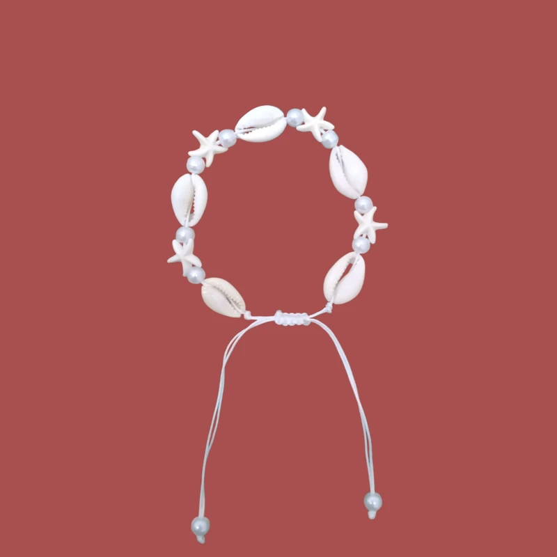 دستبند بندی زنانه صدف و ستاره دریایی