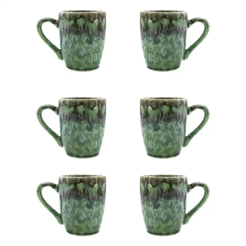 ست 7 تکه پارچ و لیوان سرامیکی طرح برکه ای