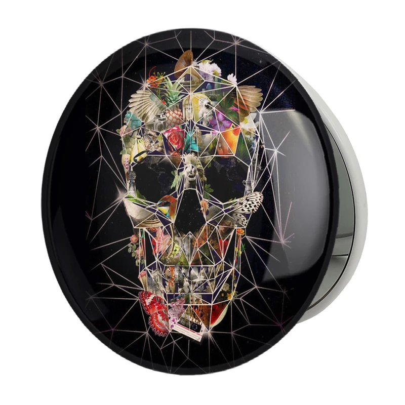 آینه جیبی خندالو طرح اسکلت Skleton مدل تاشو کد 1221 