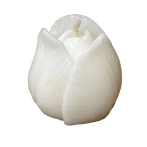 شمع دست ساز مدل غنچه لاله
