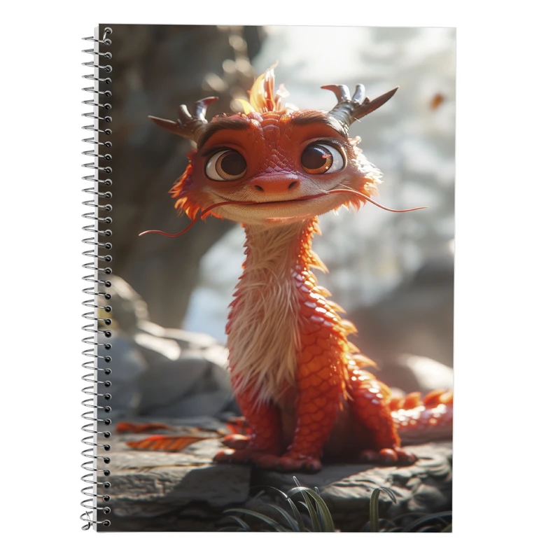 دفتر زبان 50 برگ مدوپد مدل سه خط طرح جوجه کد DF14698