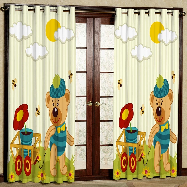 پرده  پانچی مدل مخمل کد 6237 سایز 280x140 سانتی متر