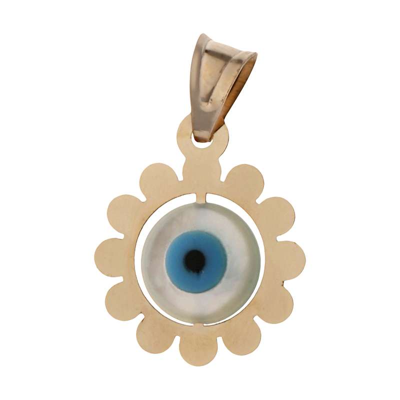 آویز گردنبند طلا 18 عیار زنانه مایا ماهک مدل MM1395 طرح چشم نظر آویز گردنبند طلا 18 عیار زنانه مایا ماهک مدل MM1395 طرح چشم نظر