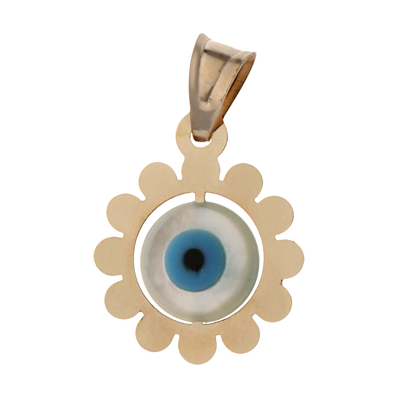 آویز گردنبند طلا 18 عیار زنانه مایا ماهک مدل MM1395 طرح چشم نظر آویز گردنبند طلا 18 عیار زنانه مایا ماهک مدل MM1395 طرح چشم نظر