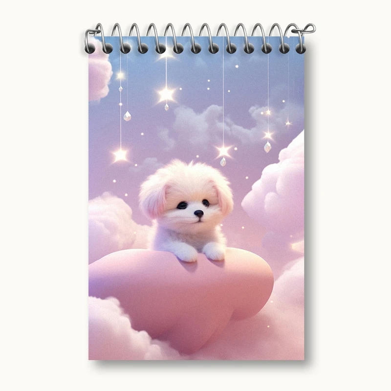 دفتر یادداشت 50 برگ خندالو مدل سگ کیوت کد F2710