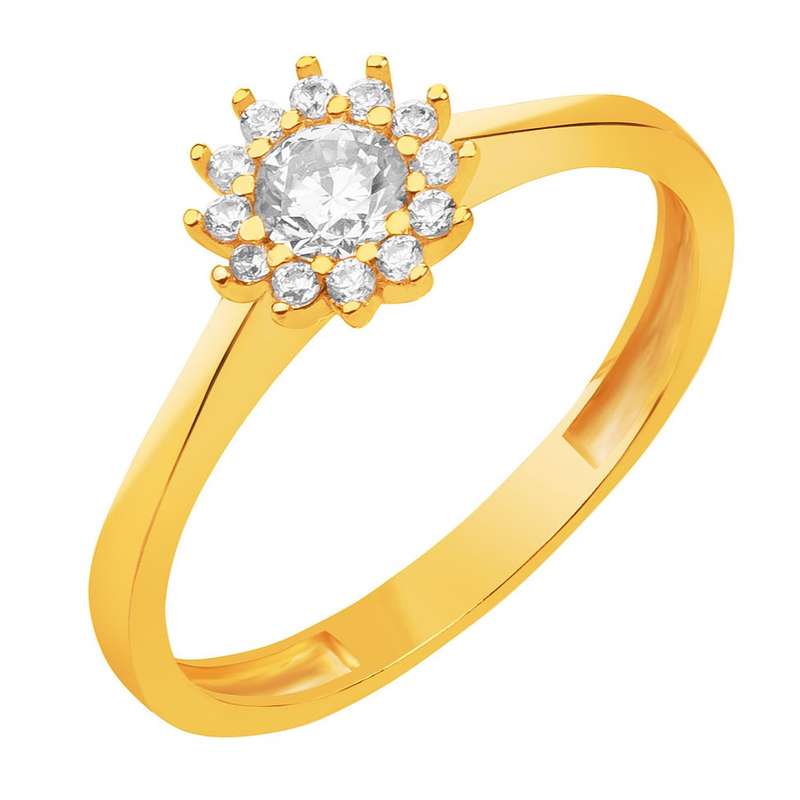  انگشتر طلا 18 عیار زنانه قیراط کد GH3406