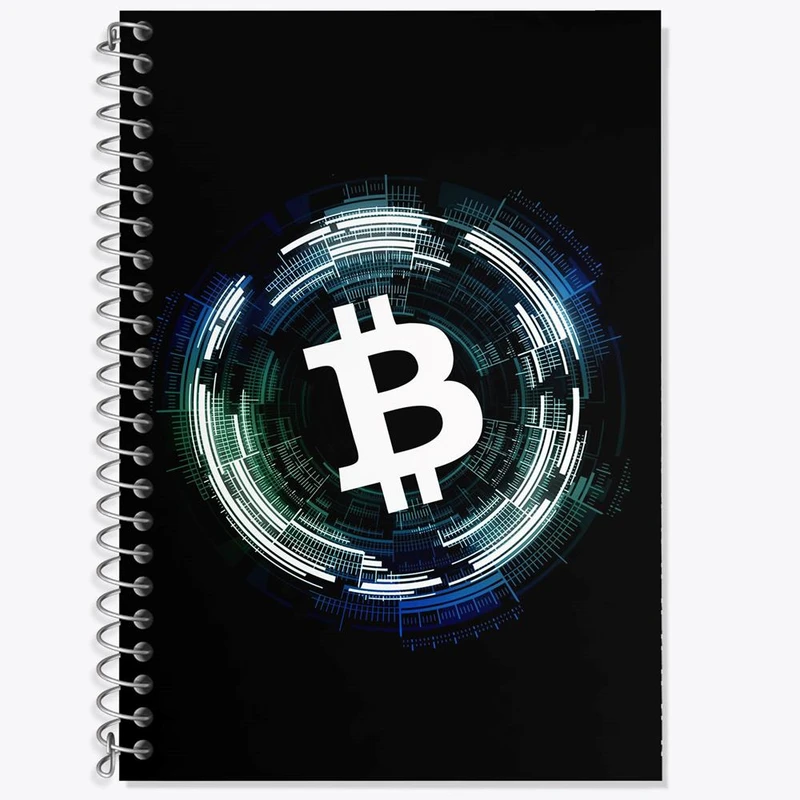 دفتر لغت 50 برگ خندالو مدل ارز دیجیتال بیت کوین کد 10872
