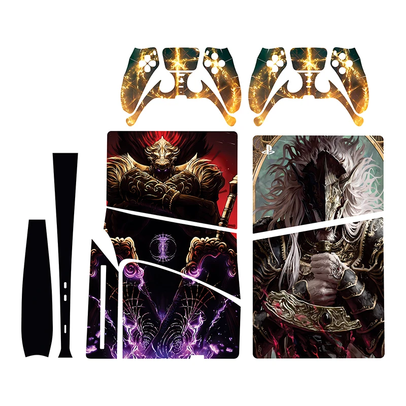  برچسب کنسول بازی پلی استیشن 5 اسلیم مدلelden ring 05 مجموعه 7 عددی 