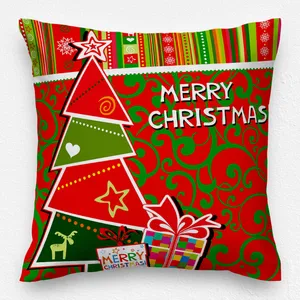 کاور کوسن مدل کریسمس دورو طرح دار کد 1058