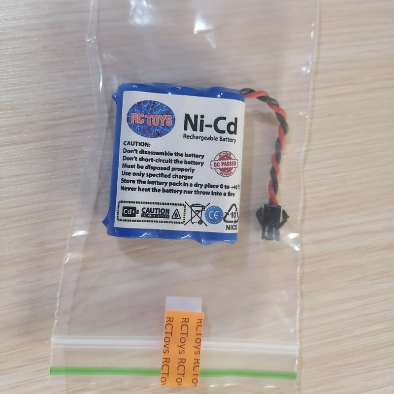 باتری ماشین کنترلی آرسی تویز مدل RCT-3.6v-1100-SM  به همراه سوکت SM دوپین