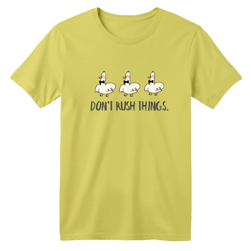 تی شرت آستین کوتاه یقه گرد بچگانه مدل اردک ها و پاپیون