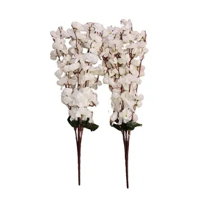 گل مصنوعی مدل بوته شکوفه گیلاس مجموعه 2 عددی