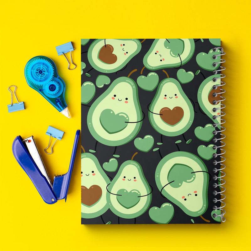 دفتر مشق 100 برگ خندالو مدل آووکادو کد 8621