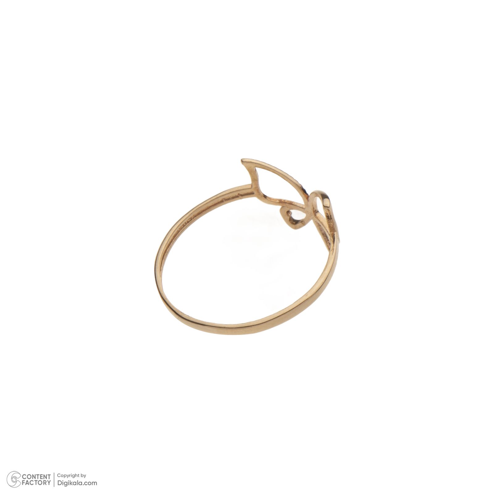 انگشتر طلا 18 عیار زنانه گلدم مدل پروانه R-3070023 -  - 5