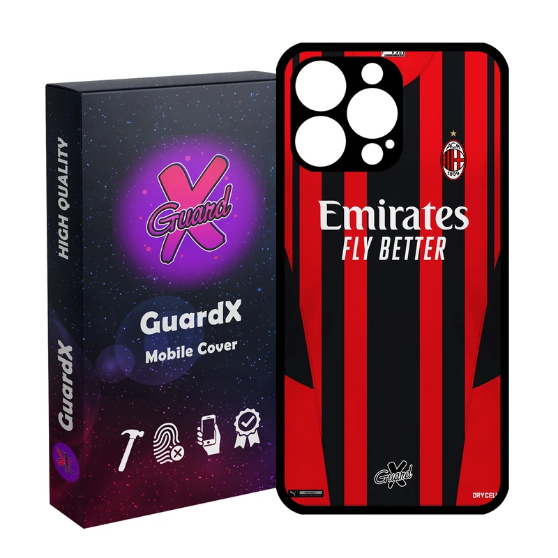 کاور گارد ایکس طرح AC Milan مدل Glass10399 مناسب برای گوشی موبایل اپل iPhone 14 Pro Max