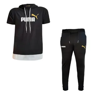 ست تی شرت کلاه دار و شلوار مردانه مدل PU3300