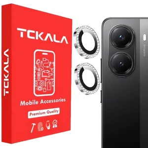 محافظ لنز دوربین فلزی تیسیکالا مدل نگین دار مناسب برای گوشی موبایل شیائومی POCO X7 Pro