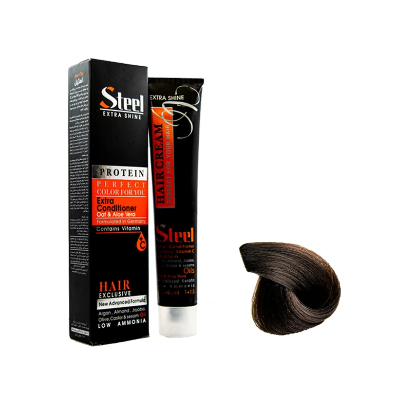 رنگ مو استیل مدل Professional شماره 5.0 حجم 100میلی لیتر رنگ قهوه ای روشن