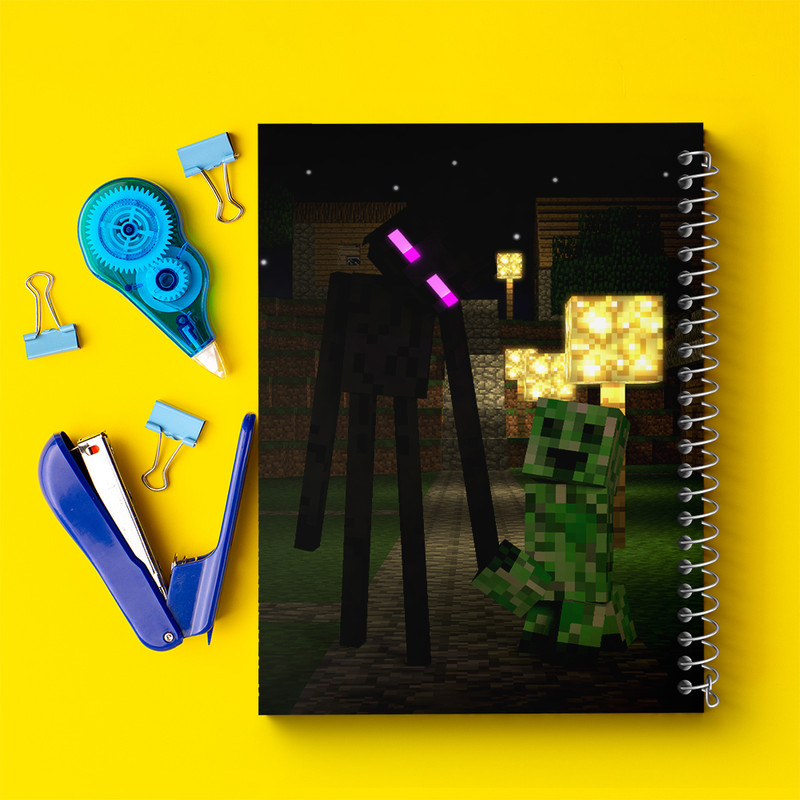 دفتر مشق 100 برگ خندالو طرح بازی ماینکرافت (Minecraft) کد 36970