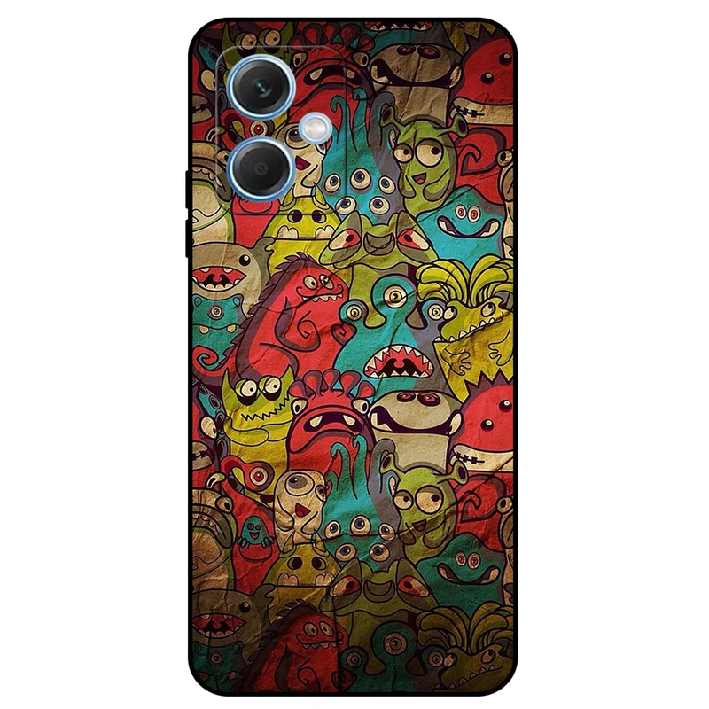 کاور مگافون طرح هیولا مدل 0101 مناسب برای گوشی موبایل شیائومی Redmi Note 12 5G China 