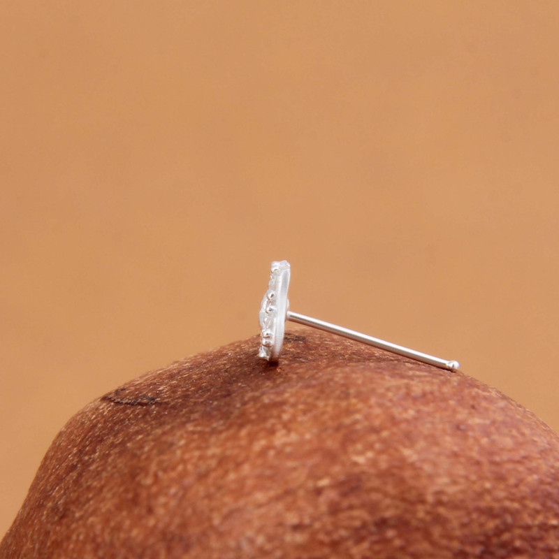 پیرسینگ نقره زنانه مدل فانتزی کد GZN_280