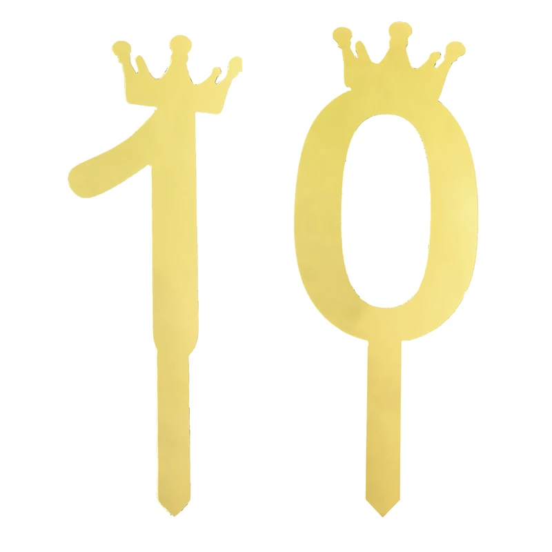 تاپر کیک هانستو مدل عدد 10 کد TPN10 مجموعه 2 عددی